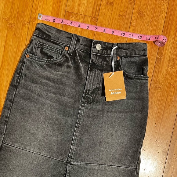 HP 🎉 NWT Reformation Tazz Maxi Denim Skirt Size S / 24 - Picture 11 of 16